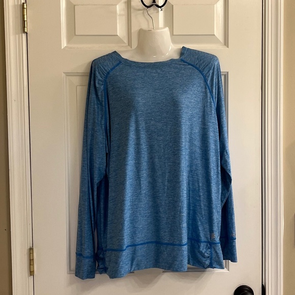 Coolibar Tops - Blue Coolibar Sun Protection Long Sleeve Shirt Women’s XXL